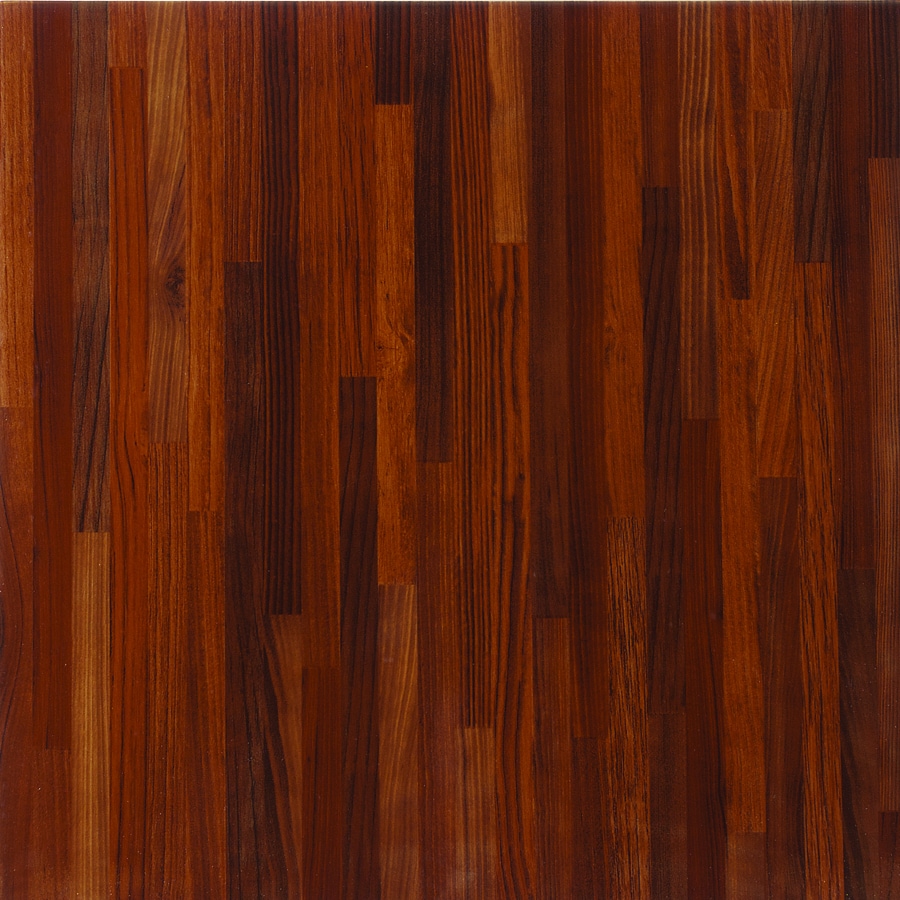 Red Ceramic Wood Look Floor Tile Actual 17 24 In X 17 24 In