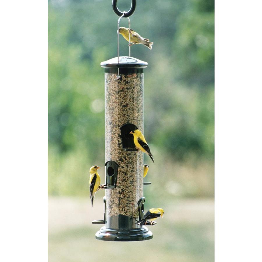 Woodlink Green Plastic Tube Bird Feeder in the Bird Feeders department ...