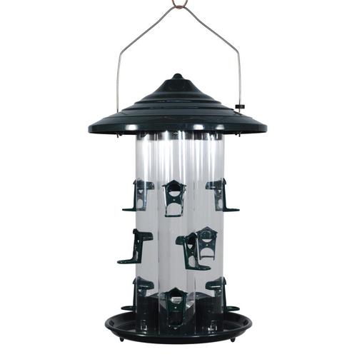 Woodlink Green Plastic Tube Bird Feeder in the Bird Feeders department