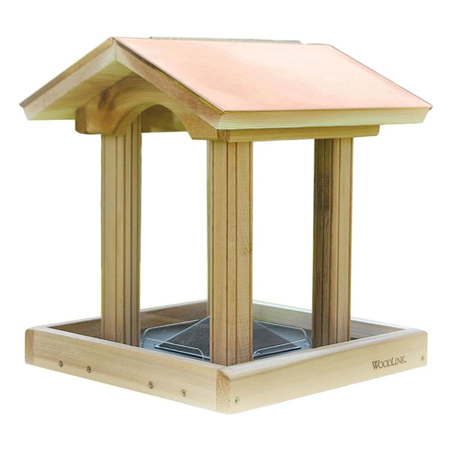 Woodlink Tan Cedar Hopper Bird Feeder in the Bird Feeders department at