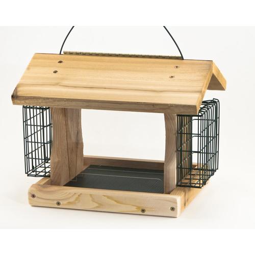 Woodlink Tan Cedar Platform Bird Feeder at