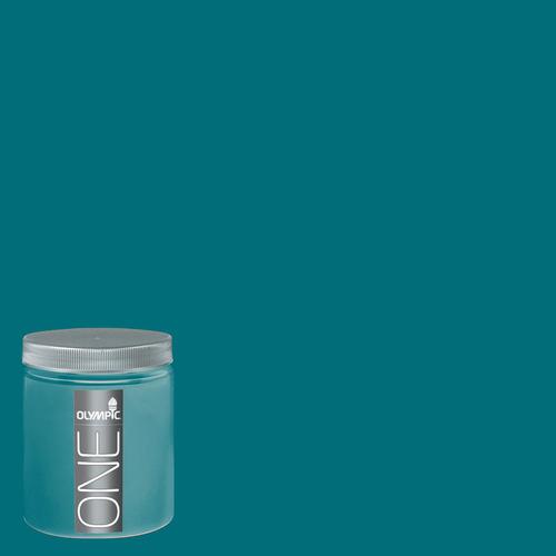 Olympic 8oz Caribbean Splash Interior Satin Paint Sample at