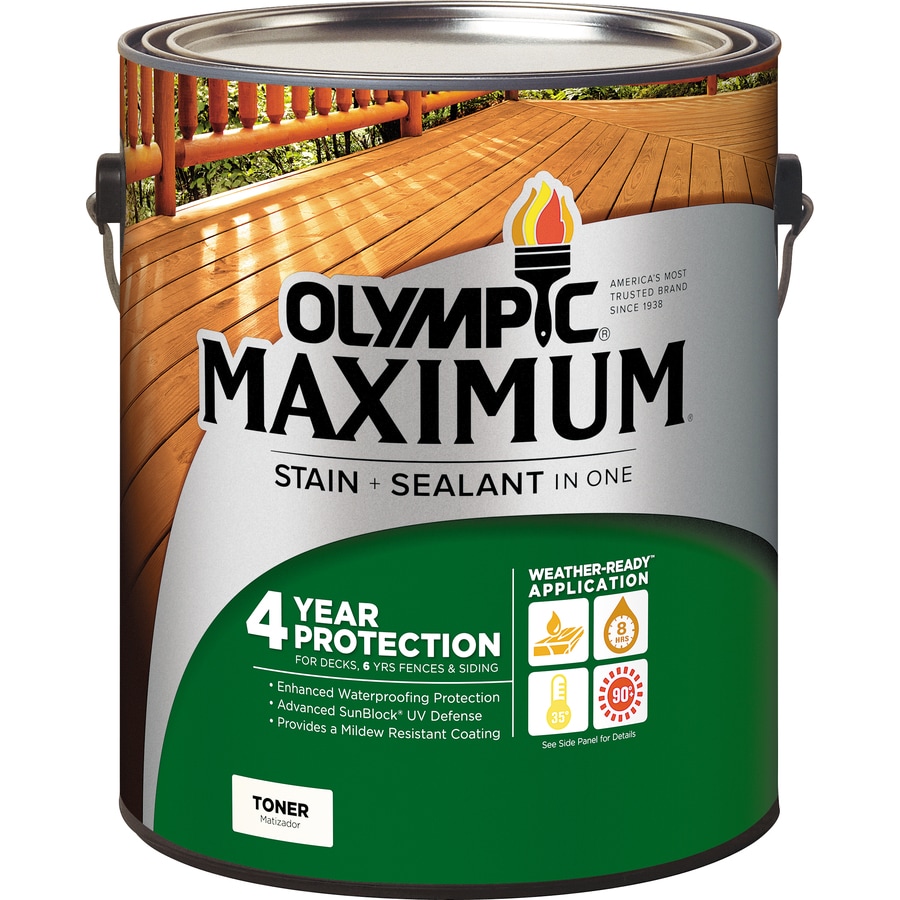 Olympic Maximum Pre Tinted Canyon Brown Transpa Exterior Stain Olympic Maximum Pre Tinted Canyon Brown Transpa Exterior Stain Actual Net Contents 128