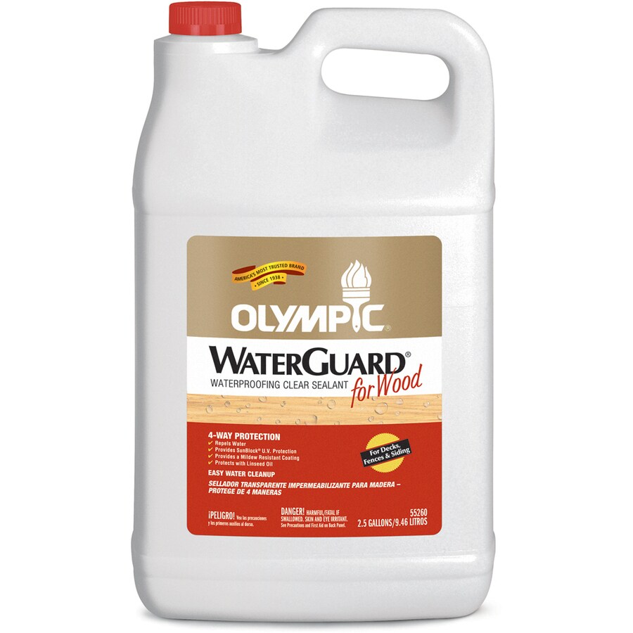 Shop Olympic Clear Exterior Stain (Actual Net Contents: 320-fl oz ... Shop Olympic Clear Exterior Stain (Actual Net Contents: 320-fl oz ...