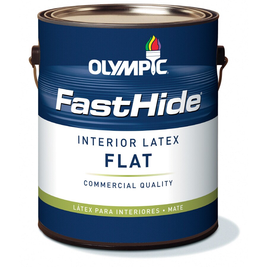 FastHide 1Gallon Interior Flat Off White LatexBase Paint at
