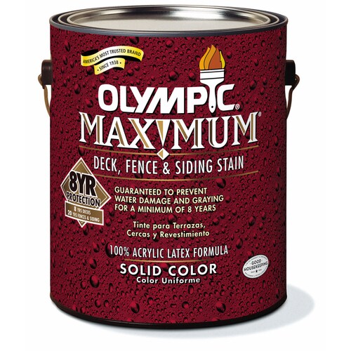 Olympic 1-Gallon Stonehedge Solid Exterior Stain at Lowes.com