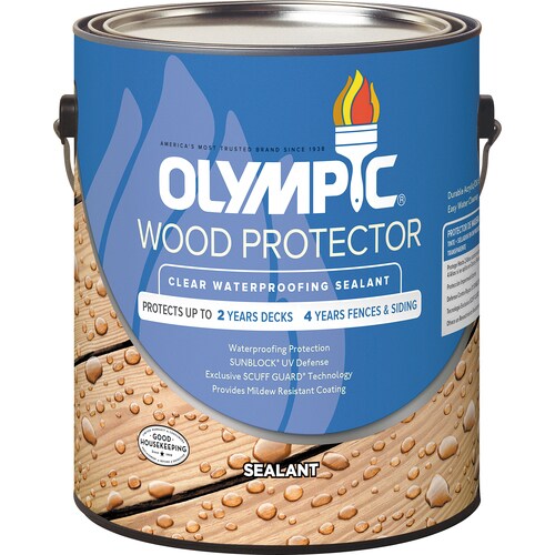 Olympic Wood Protector Clear Exterior Stain And Sealer (actual Net 