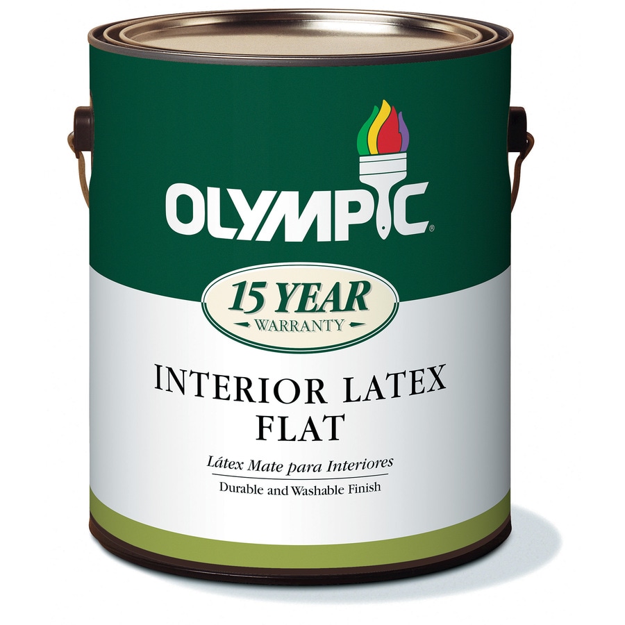 Olympic Flat White Tintable Interior Paint (1Gallon) in the Interior