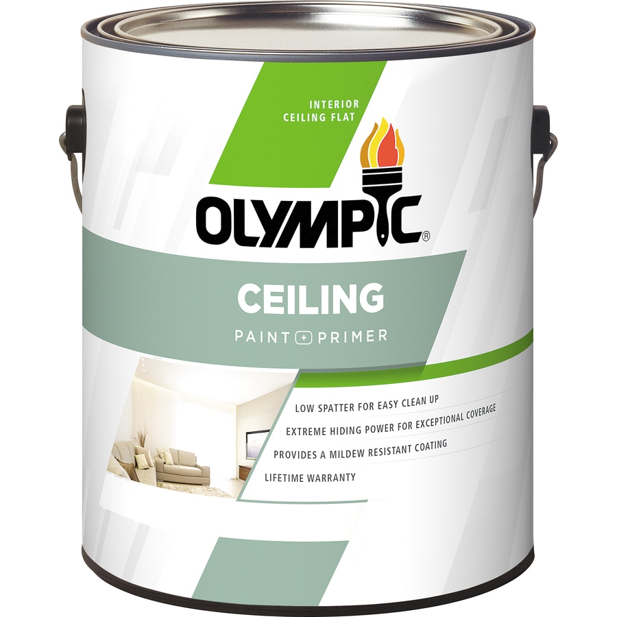 Olympic Ceiling Tintable Flat Latex Interior Paint And Primer In