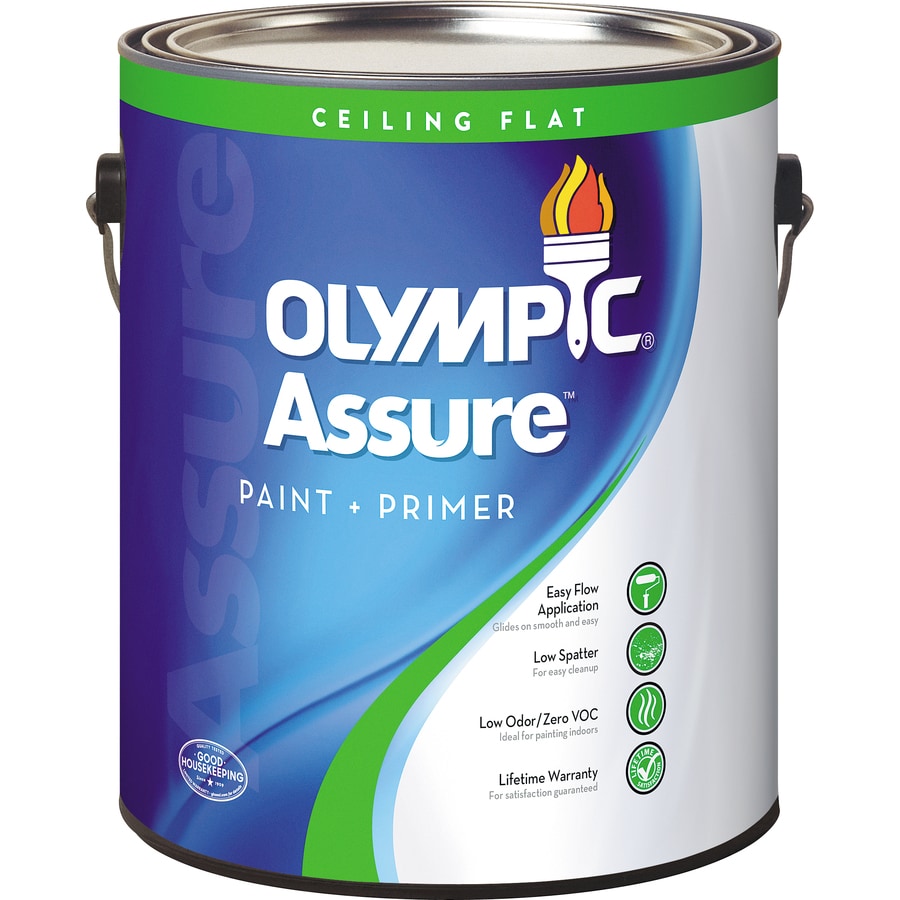 Olympic White Flat Latex Interior Paint And Primer In One Actual Olympic White Flat Latex Interior Paint And Primer In One Actual Net Contents 124 Fl Oz