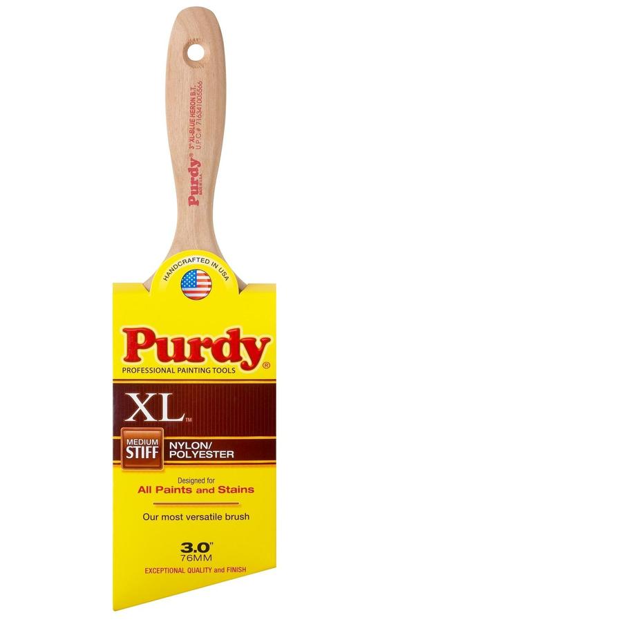 Purdy XL Blue Jay Natural Bristle Angle 3-in Paint Brush at Lowes.com