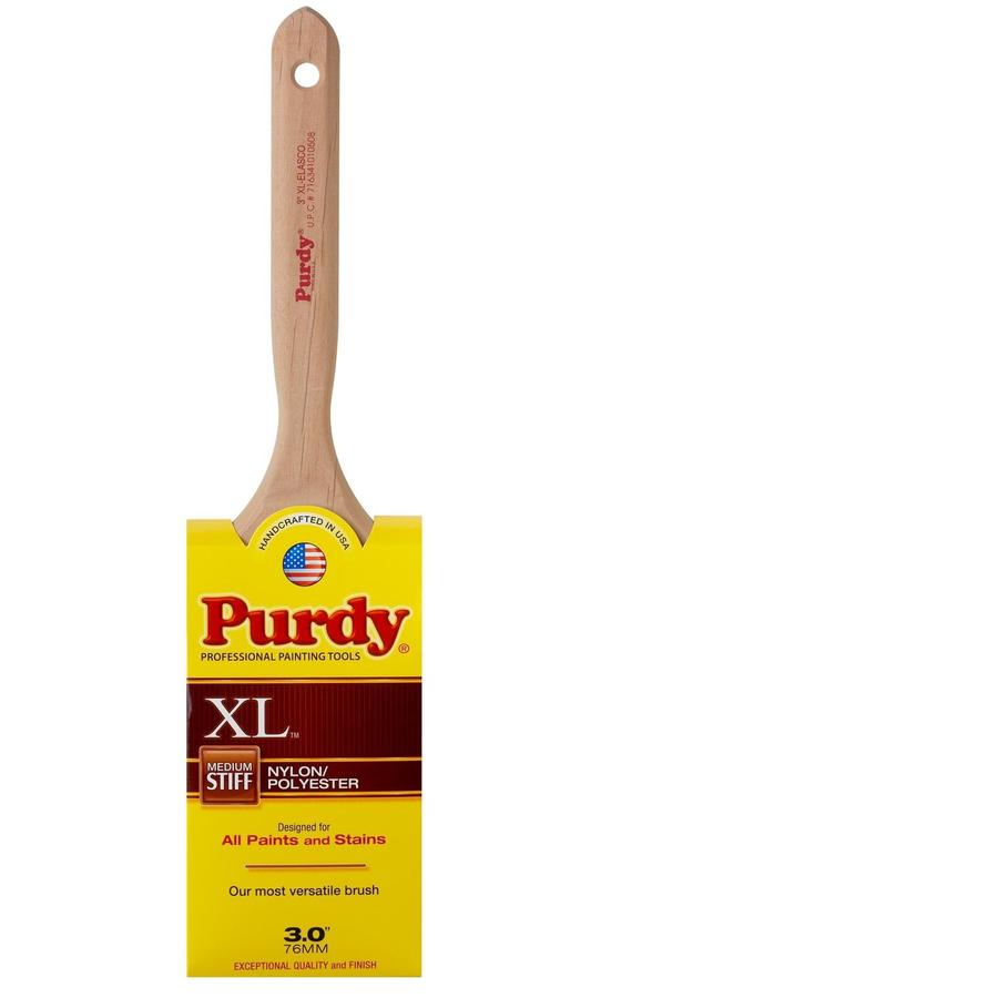 Purdy XL Elasco Natural Bristle Flat 3in Paint Brush at