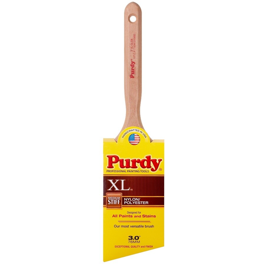 Purdy XL Glide 3-in Reusable Nylon- Polyester Blend Angle Paint