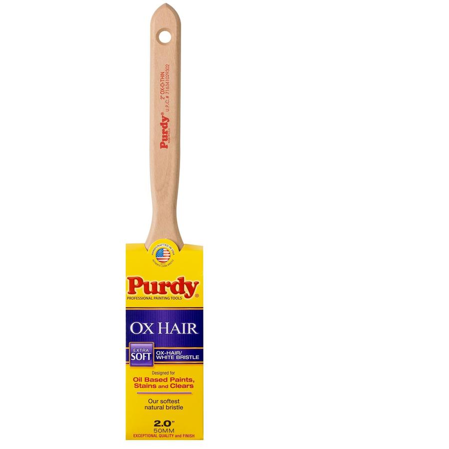 Purdy OXOThin Natural Bristle Flat 2in Paint Brush at