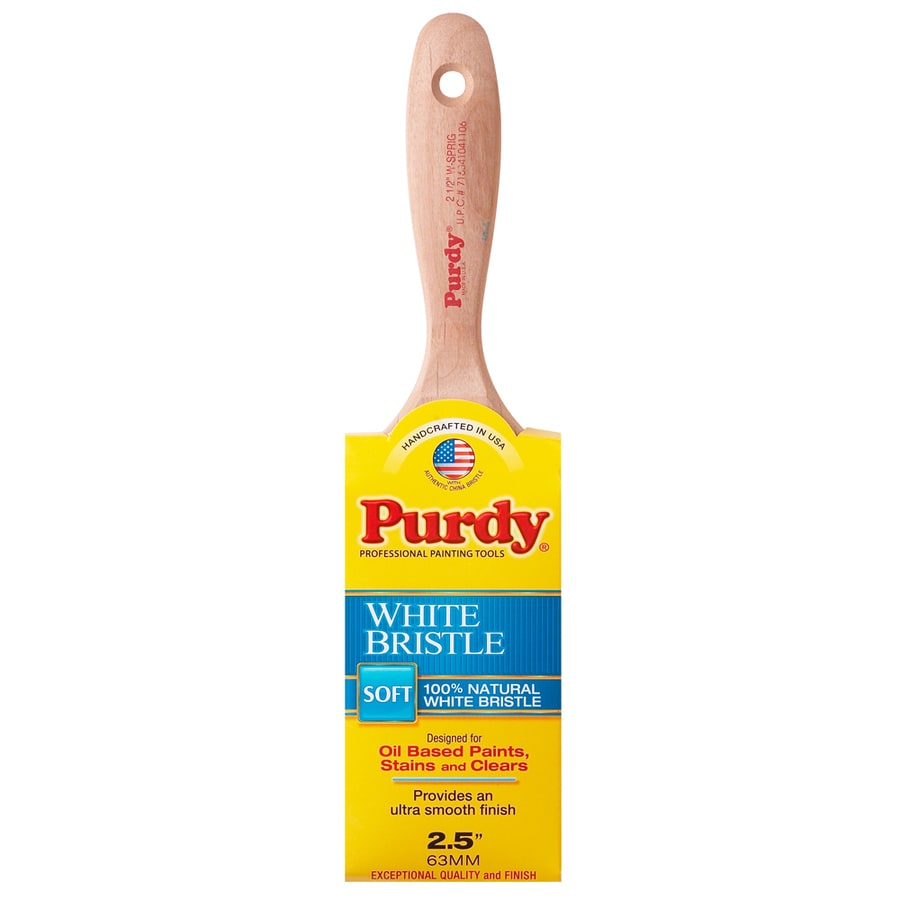 Purdy White Bristle Sprig Natural Bristle Flat 2-in Paint Brush