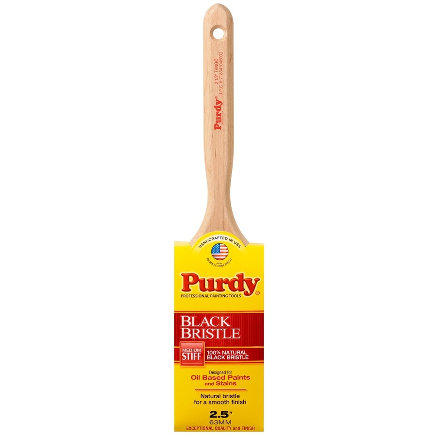 Purdy Black Bristle Natural Bristle Angle 2.5in Paint Brush at