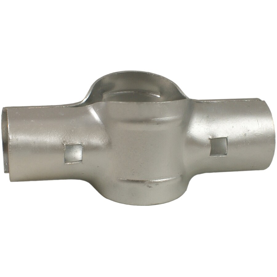  02250 1-3/8-in x 1-3/8-in Galvanized Steel Chain-Link Fence Line Post Set
