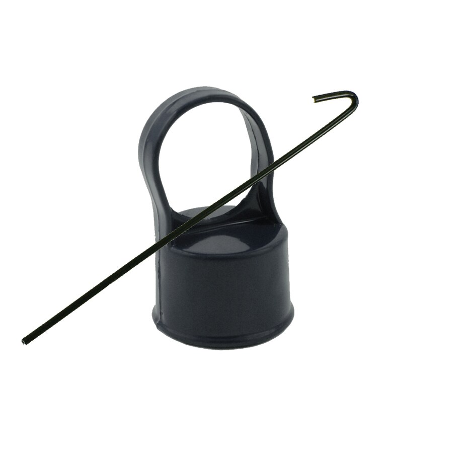  02603BKB Black Vinyl-Coated Chain-Link Fence Line Post Kit