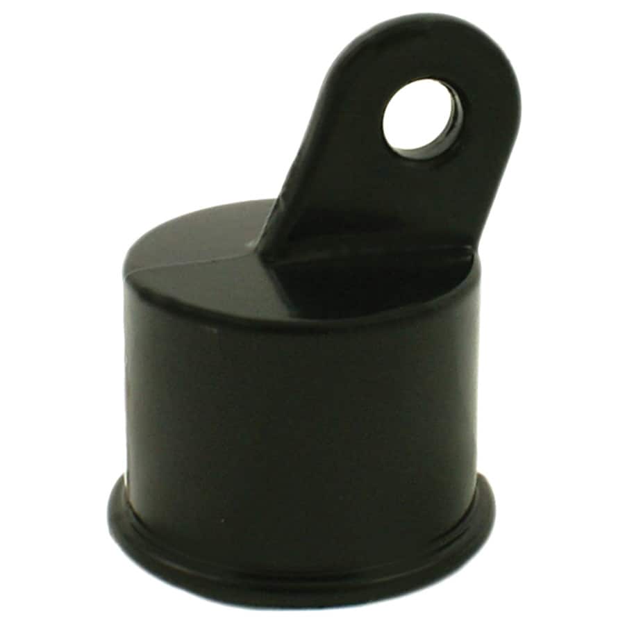  05058BKA 1-3/8-in Powder-Coated Steel Chain Link Fence Rail End