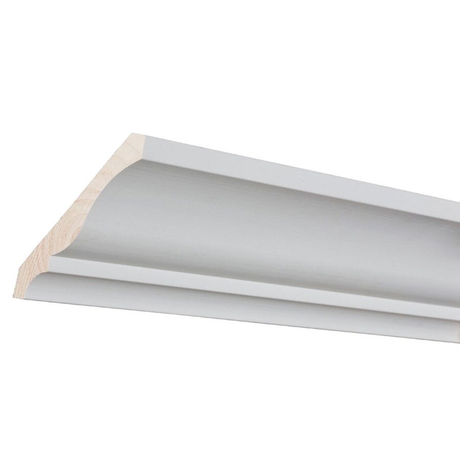 4.25in x 8ft Pine Primed Finger Joint Crown Moulding at