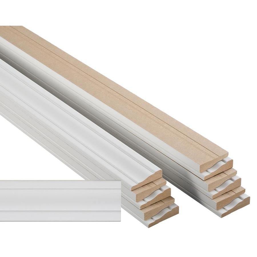 12-Pack 2.25-in x 7-ft Interior Painted MDF Window and Door Casing at ...