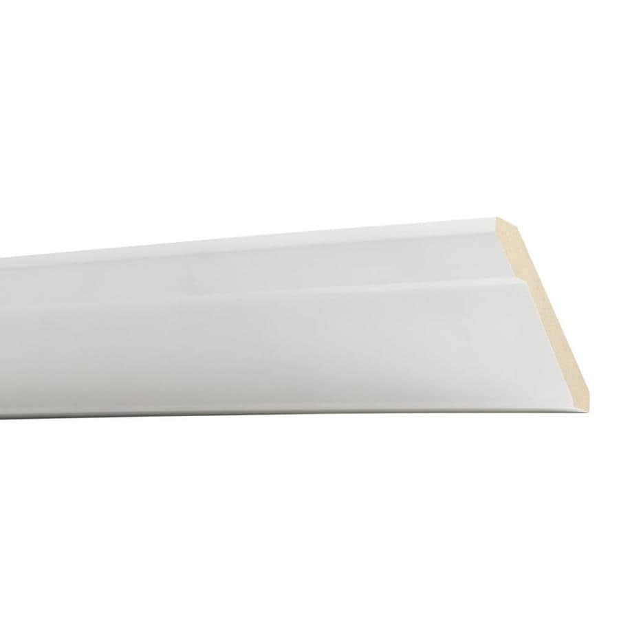 Modern 4in 8ft Painted MDF Crown Moulding at