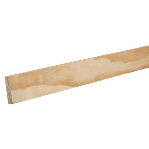 2in x 8ft Pine Unfinished Baseboard Moulding (Actual 2in x 8ft) at