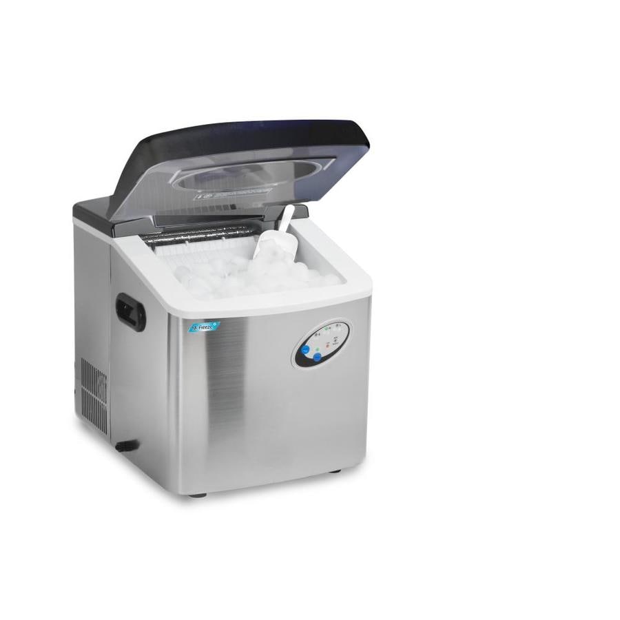 Elite 40 Portable Countertop Ice Maker Stainless Steel At Lowes Com