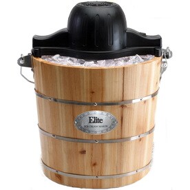 Ice Cream Makers At Lowes Elite Gourmet 4 Quart Electric Ice Cream Maker