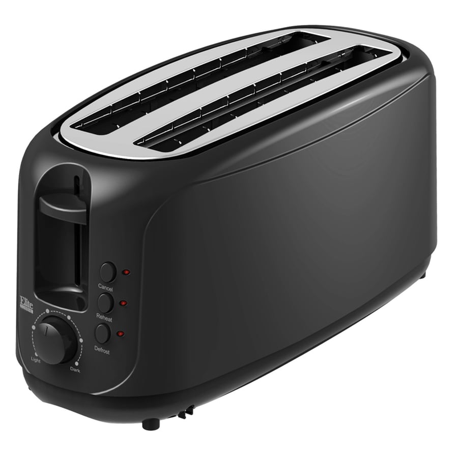 Elite 4-Slice Black Toaster at Lowes.com