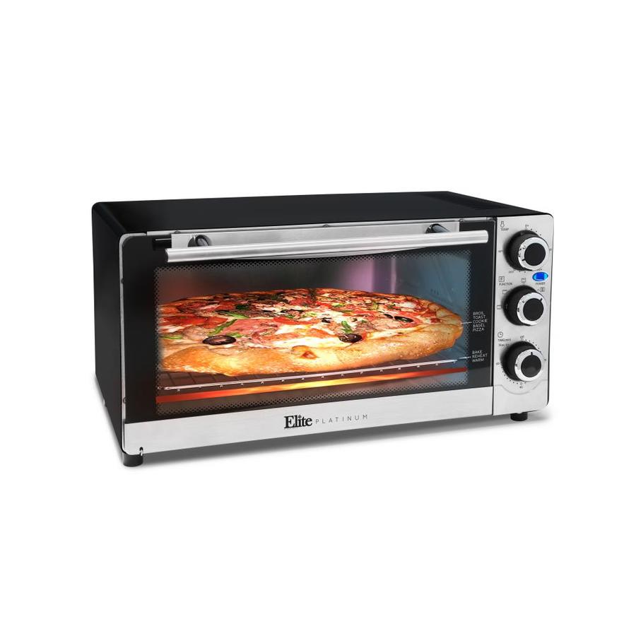 Elite Countertop Convection 6 Slice Toaster Oven Stainless Steel At