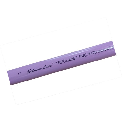 SilverLine Plastics 1in x 10ft 200PSI SDR 21 Purple SDR 21 PVC Pipe