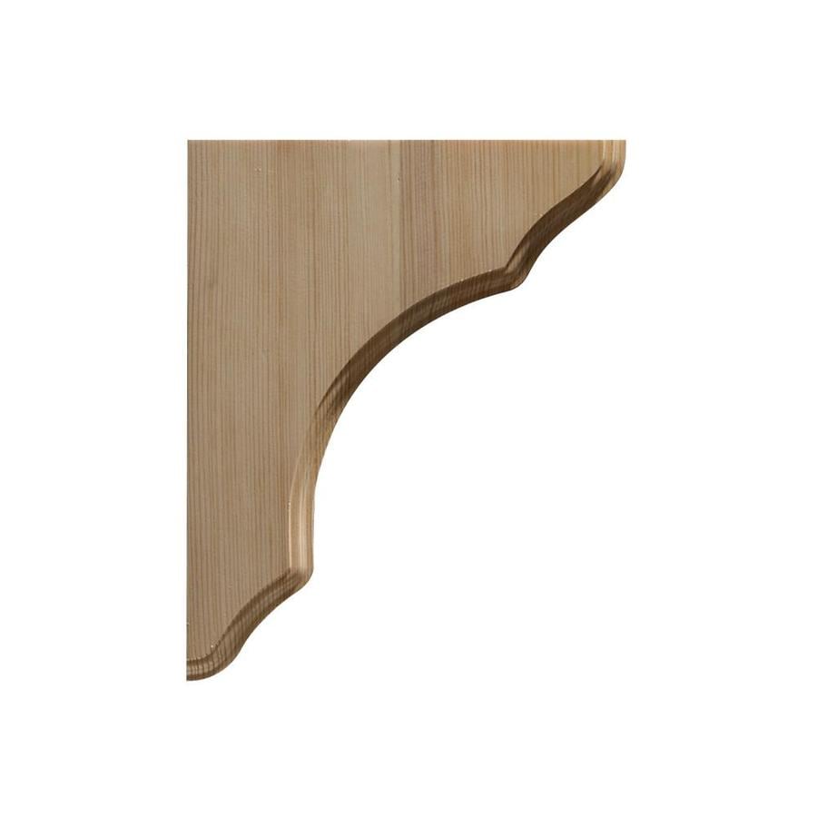 Ornamental Unfinished Shelf Bracket at