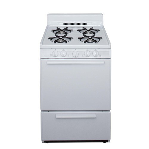 Premier 24 Inch 4 Burner Freestanding Gas Range Color White At