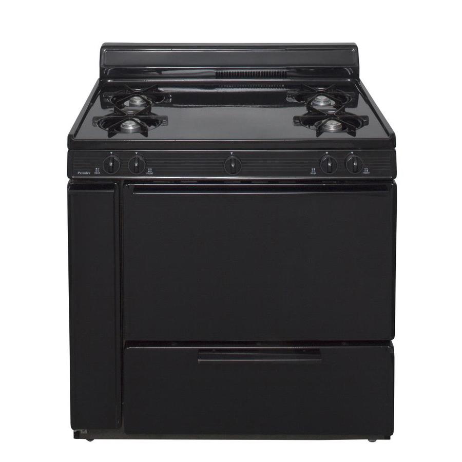 Premier 3.9cu ft Freestanding Gas Range (Black) 36in; Actual