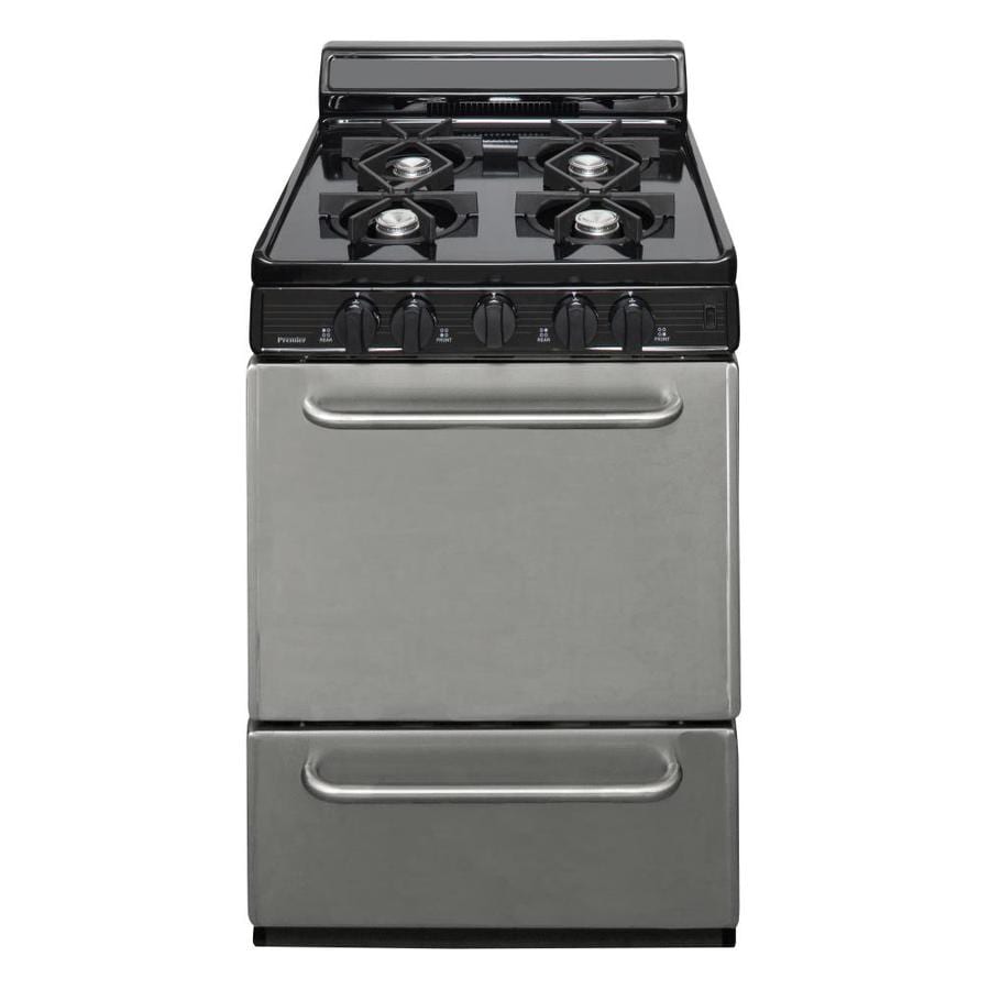 Premier 4 Burners 2.9-cu ft Freestanding Gas Range (Stainless Steel) (Common: 24-in; Actual: 24-in)