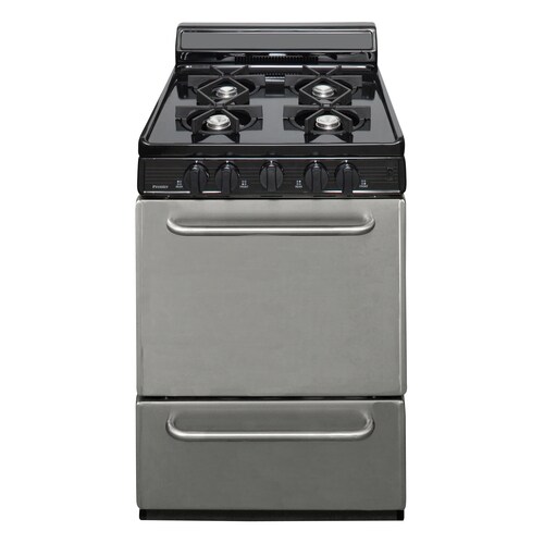 Premier 4 Burners 2.9cu ft Freestanding Gas Range (Stainless Steel) 24in; Actual 24