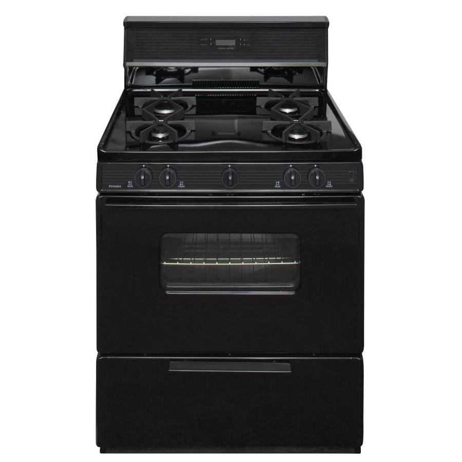 Premier 3.9cu ft Freestanding Gas Range (Black) 30in; Actual