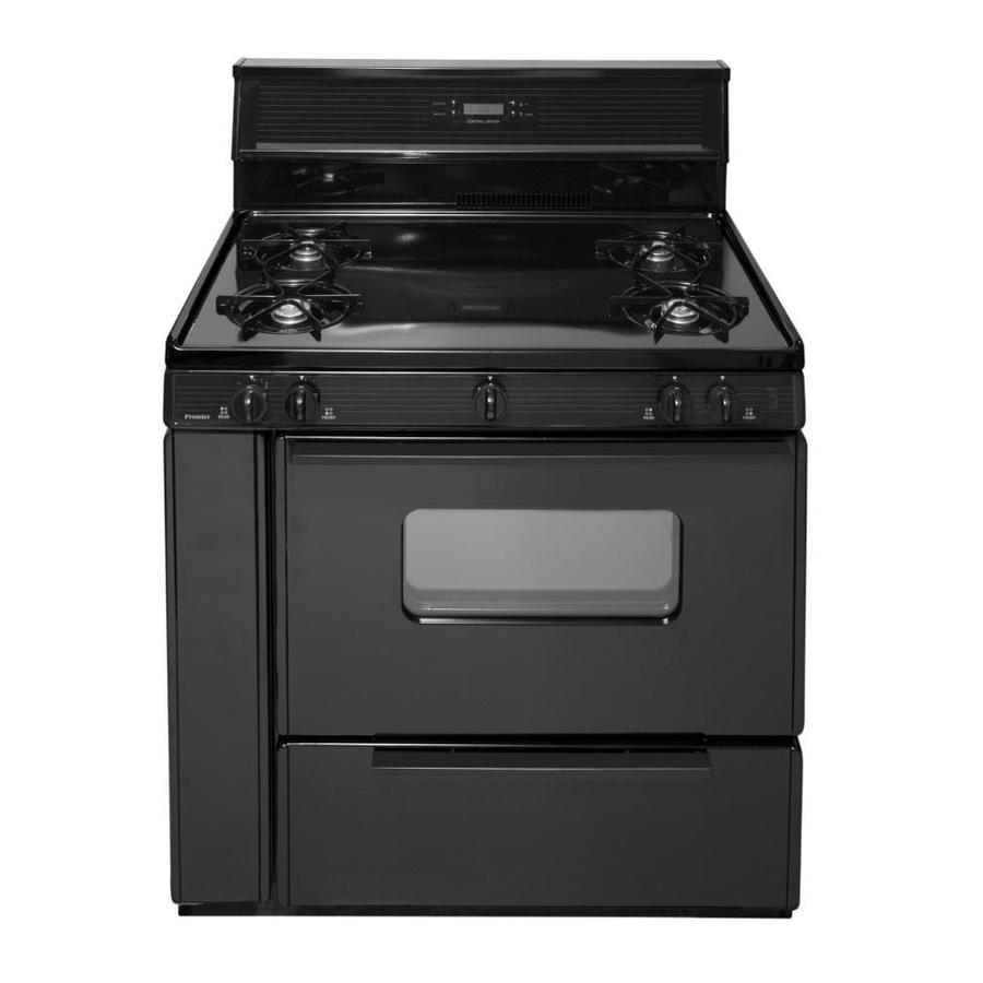 Premier Freestanding 3.9-cu ft Gas Range (Black) (Common: 36 Inch ...