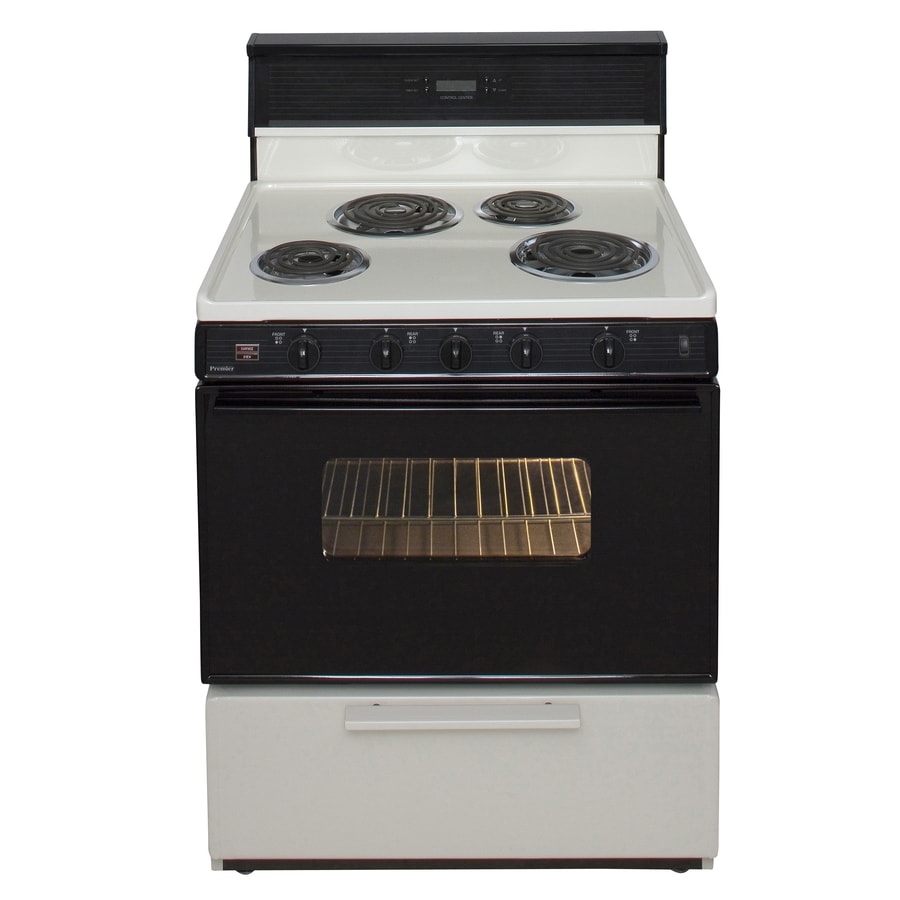 Premier 20 in. 2.4 cu. ft. Oven Freestanding Electric Range with 4 Coil  Burners - Bisque