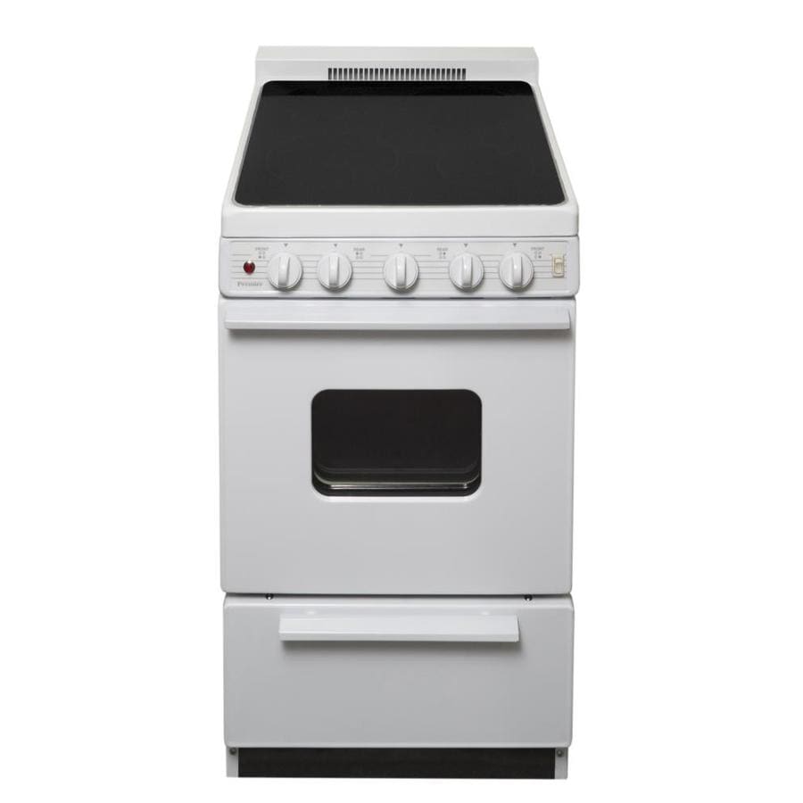 Premier Smooth Surface Freestanding 2.4cu ft Electric Range (White on