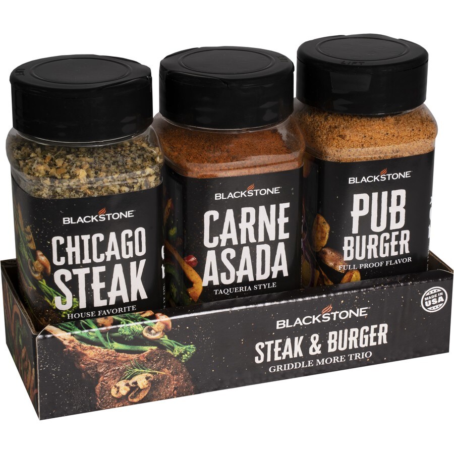 Blackstone Griddle More Trio Steak and Burger in the Dry Seasoning & Marinades department at