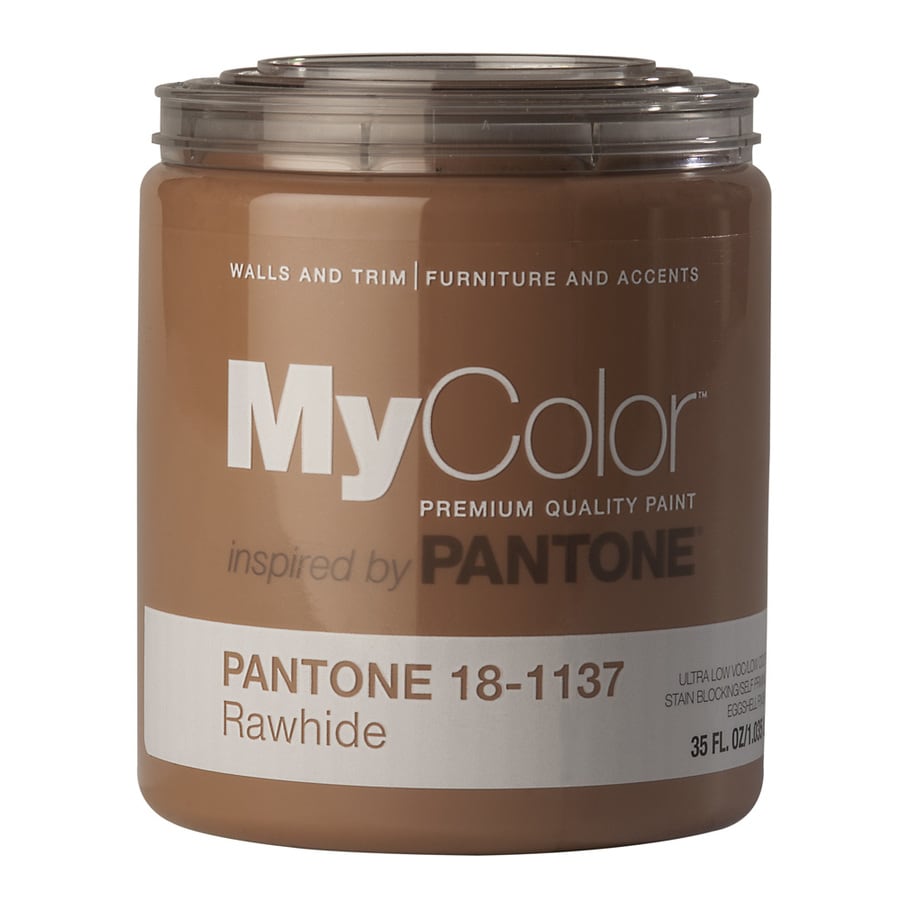 MyColor inspired by PANTONE 18005 35 Oz. Interior Eggshell Paint and Primer in One (Color: Rawhide)