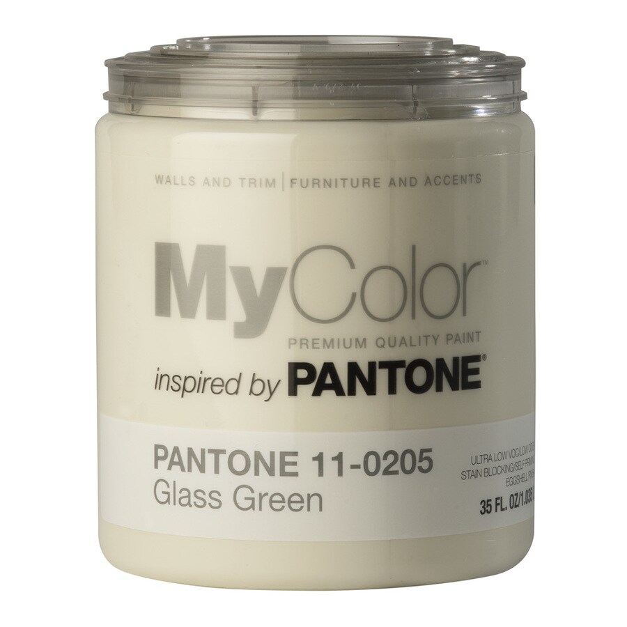 MyColor inspired by PANTONE 18011 35 Oz. Interior Eggshell Paint and Primer in One (Color: Glass Green)