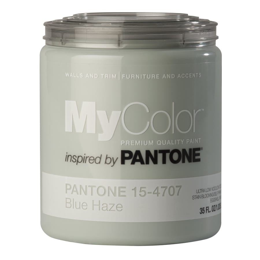 MyColor inspired by PANTONE 18025 35 Oz. Interior Eggshell Paint and Primer in One (Color: Blue Haze)