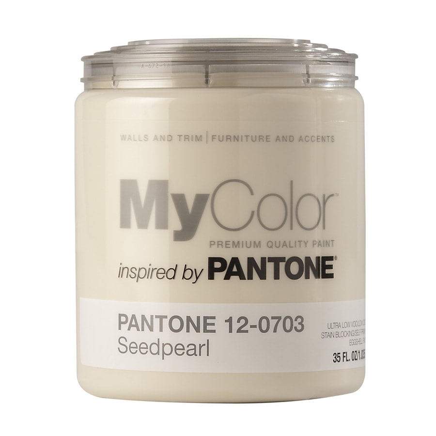 MyColor inspired by PANTONE 18026 35 Oz. Interior Eggshell Paint and Primer in One (Color: Seed Pearl)