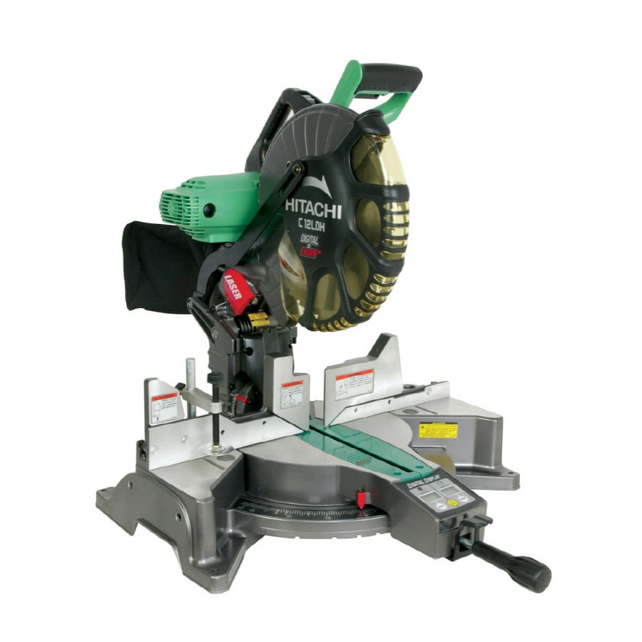 Hitachi 12in 15Amp Dual Bevel Compound Laser Miter Saw in the Miter