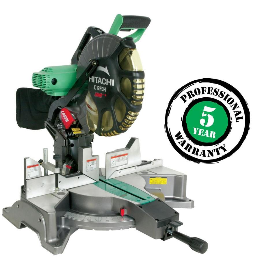 Hitachi 12-in 15-Amp Dual Bevel Laser Compound Miter Saw