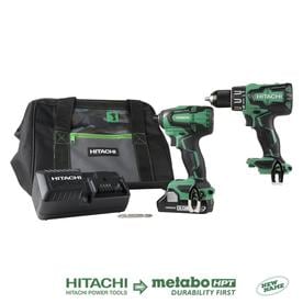 Hitachi 2-Tool 18-Volt Brushless Power Tool Combo Kit with Soft Case (Charger Included and 1-Battery Included)