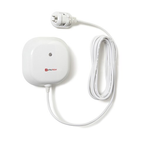 Utilitech Water Leak Detector White Indoor Flood Sensor in the Water